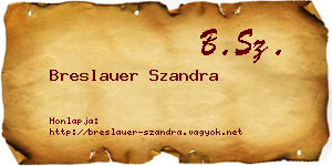Breslauer Szandra névjegykártya